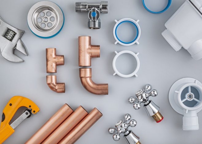 Accessories,Of,Bathroom,Plumbing,On,White,Background